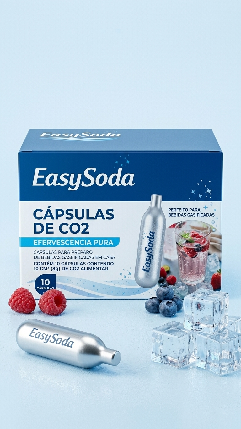 Caixa 10 Cápsulas de Gás CO2 8g – EasySoda