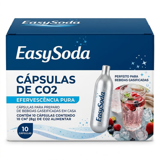 Caixa 10 Cápsulas de Gás CO2 8g – EasySoda