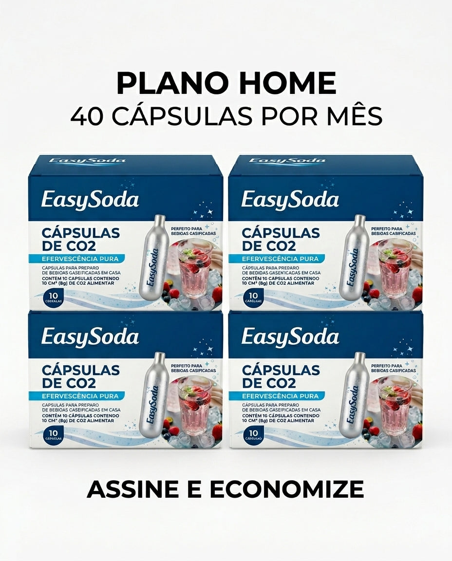 Assinatura EasySoda Home - 40 Litros/mês